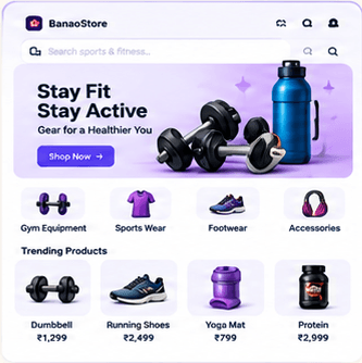 Sports & Fitness store template